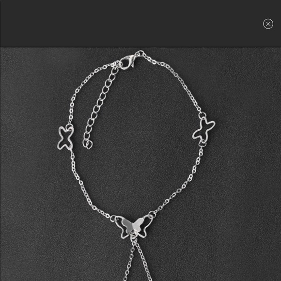 Butterfly ankle bracelet - Picture 6 of 6